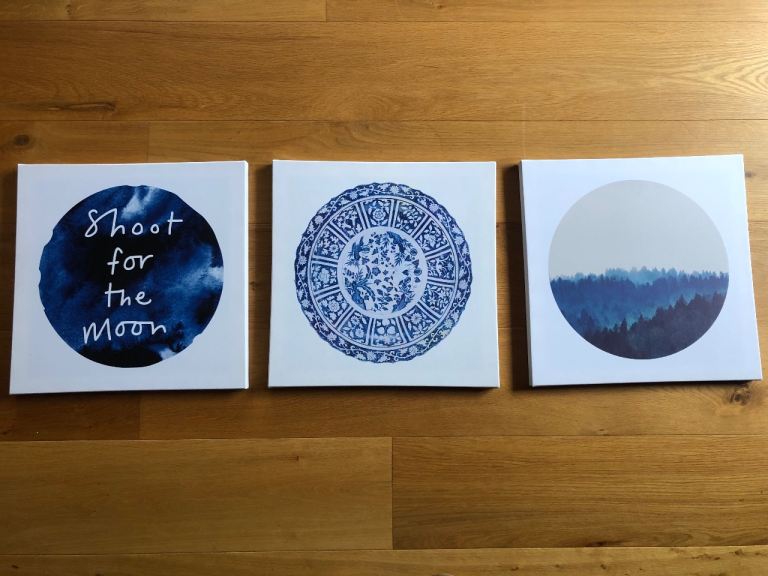 IKEA Set of 3 Canvas Pictures Pjatteryd