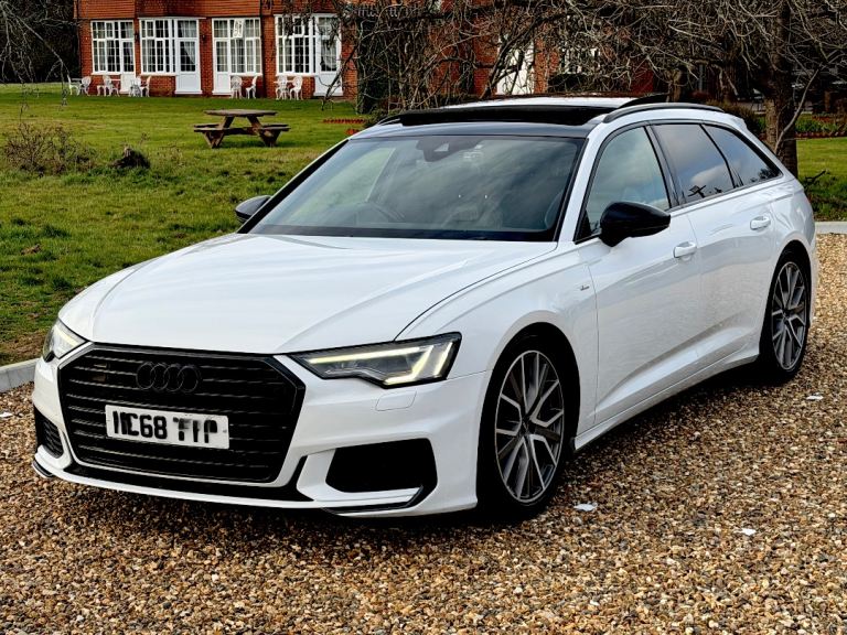 2019 AUDI A6 AVANT BLACK EDITION S LINE 40 TDI S TRONIC IBIS WHITE PAN ROOF TOP SPEC NEW GEARBOX