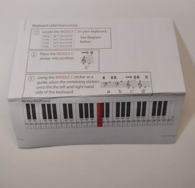 Rock jam Keyboard. Used Once. Boxed with instructions.