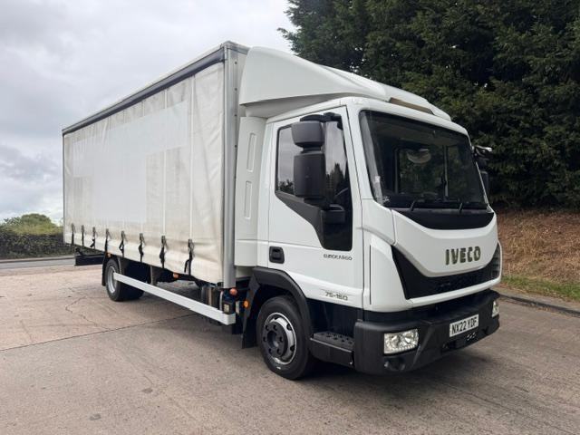 2022 22 Iveco Eurocargo 75-160 EURO 6 20FT6 curtain sider 172kms