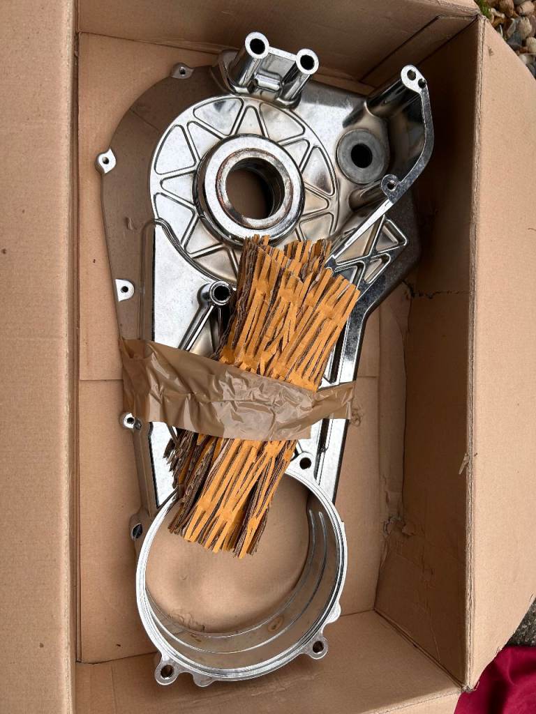 Custom Chrome Inner Primary Cover for Harley-Davidson 89-93 Softail (P/N: 28821)