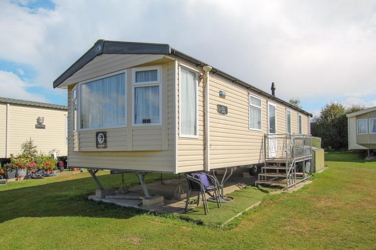 Swift Loire 2017 static caravan sited at Homing Park, Whitstable, Kent. DG/CH