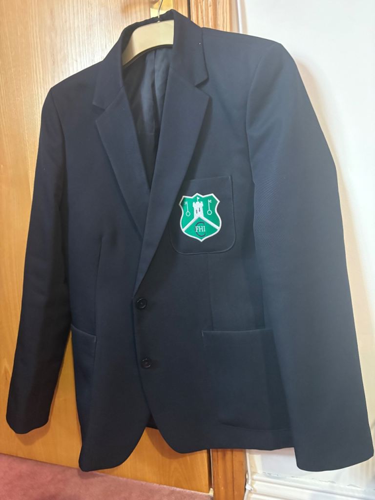 Forthill girls school uniform, blazer, tie and skirt