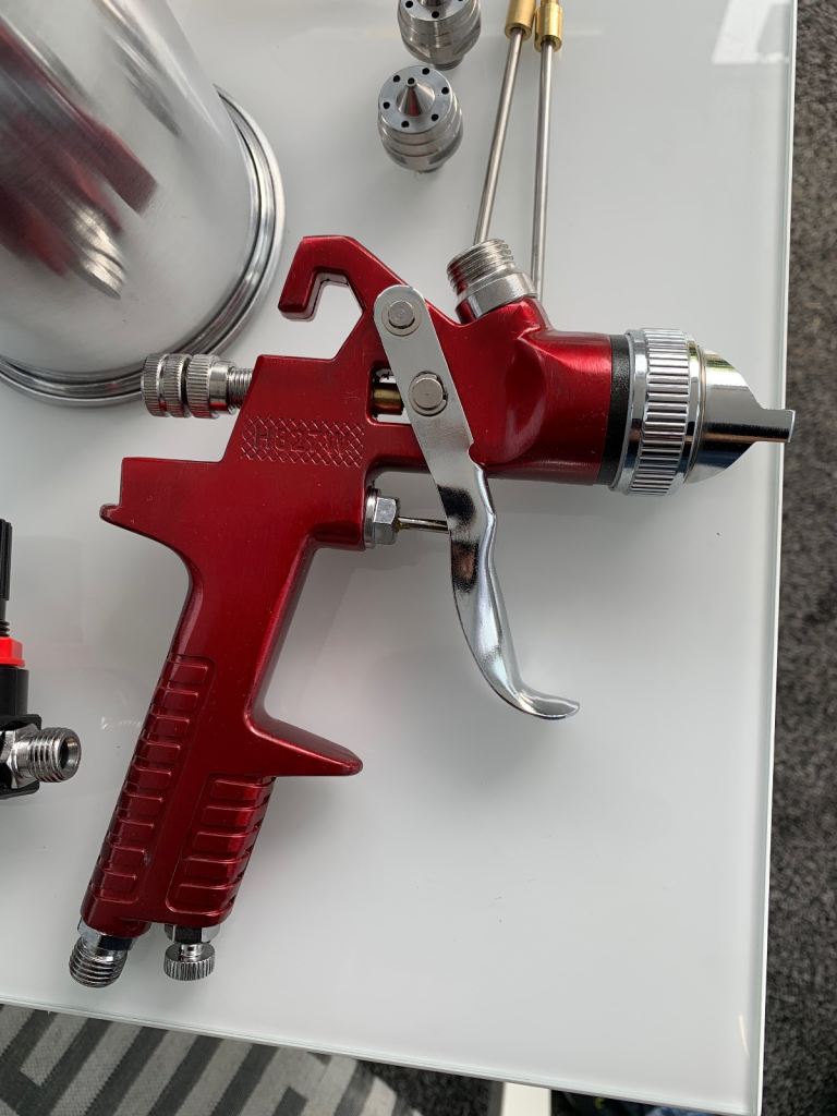 New spray gun in box 