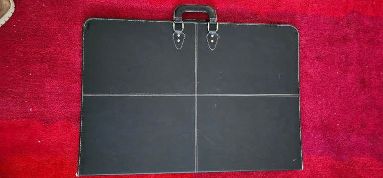 Black A2 Art Portfolio Case - Good Condition