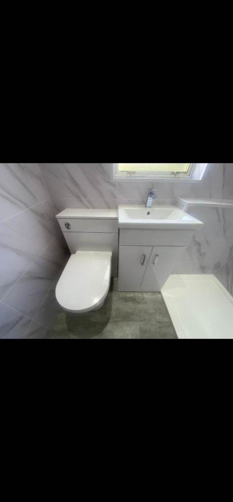 1000mm Bathroom Furniture Set White Clearance Panels Toilet Set salons hairdresser pubs rentals