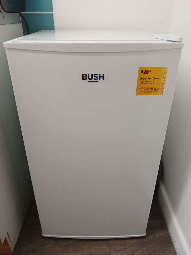 Bush Freestanding Fridge – White, Good Condition