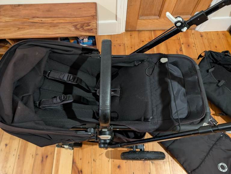 Bugaboo Cameleon 3 and accessories including wheeled board and footmuff