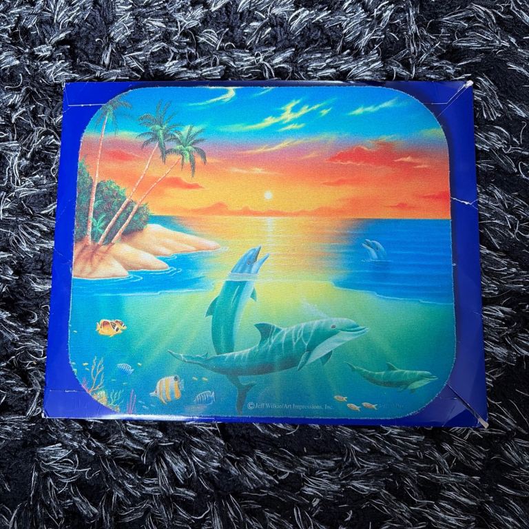 Dolphin Mouse Pad Non Slip 20x23cm Computer Accessories 