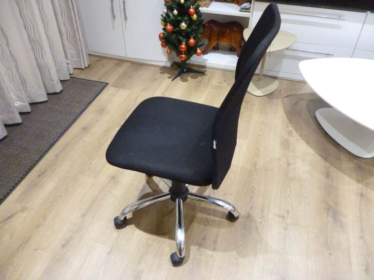 Lovely black study/office chair , fully adjustable , very comfortable, only £25, can be very handy.
