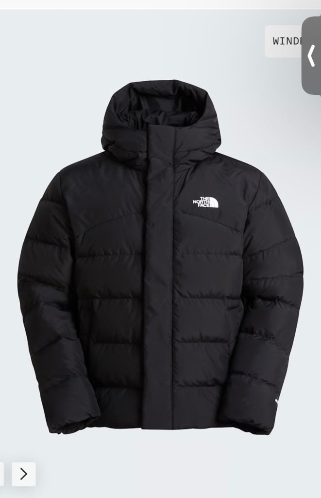 The North Face Puffer Jacket - Black, As Good As New