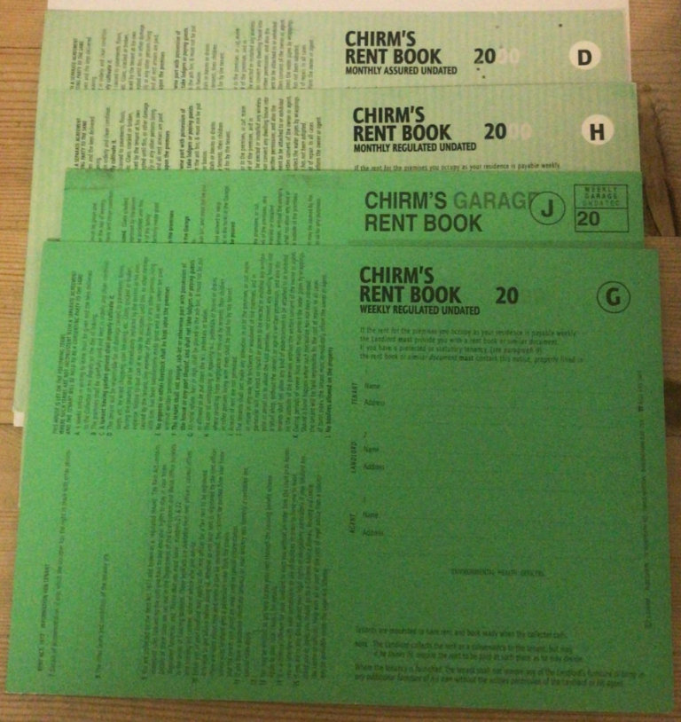 13000+ 7.5p Each!! Landlord Rent Books Monthly & Weekly Assured/Regulated & Garage