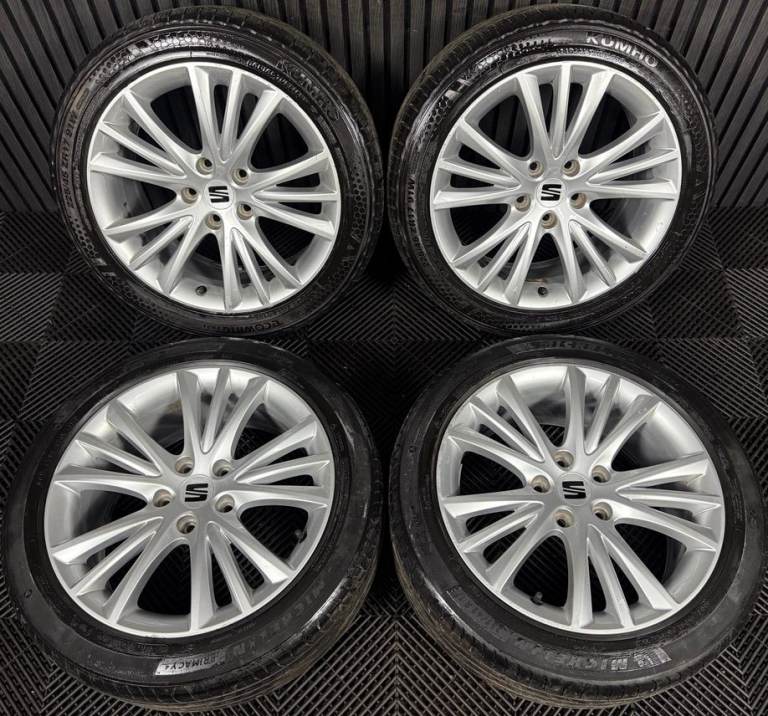 17'' GENUINE SEAT LEON MK4 ALLOY WHEELS ALLOYS TYRES MK2 MK3