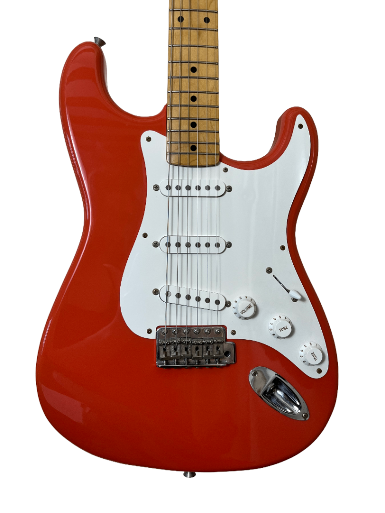 Fender Hank Marvin Signature Stratocaster, Made In Japan, Fiesta Red (1997) RARE, Electric Guitar
