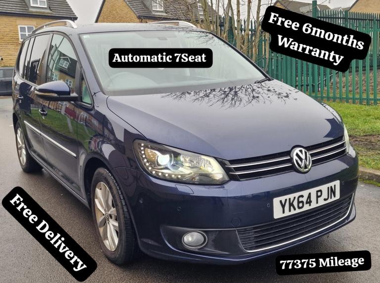 2014 Volkswagen Touran 1.4 TSI Sport Auto 7 Seater Ulez free  Estate Petrol Automatic