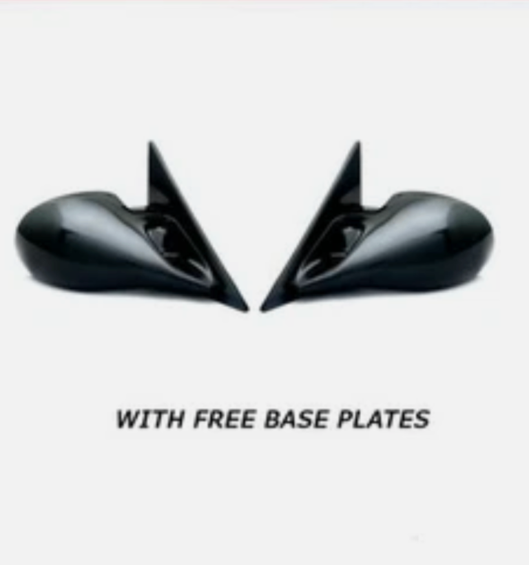 BLACK M3 ELECTRIC DOOR WING MIRRORS BMW E92 3 SERIES 2 DOOR COUPE & BASE PLATES 