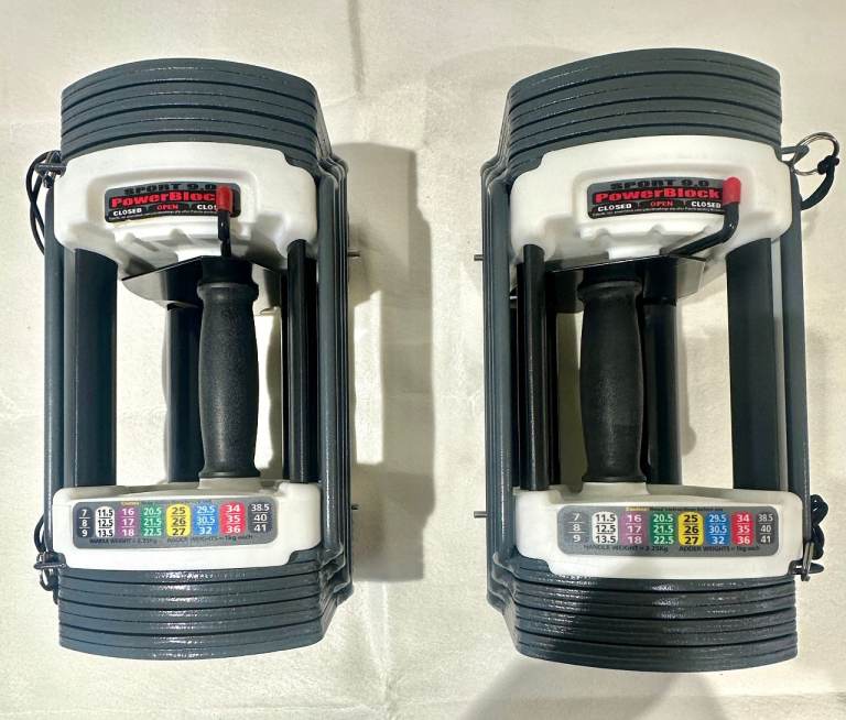 PowerBlock Sport 9.0 Adjustable Dumbbells (2.5–22.5kg) - Pair