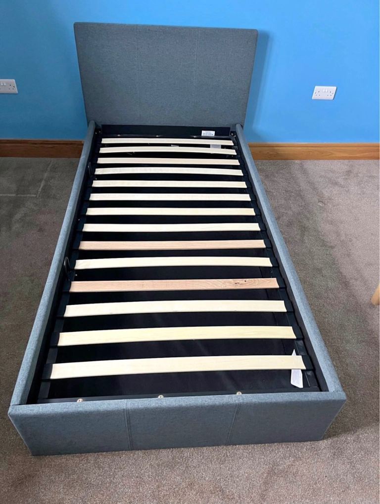Single storage bed with mattress 