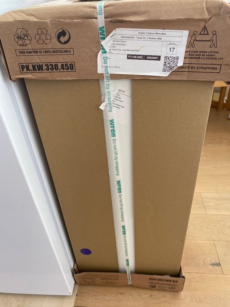 Wren White Matt Shaker Chelsea Infinity Wall Unit 