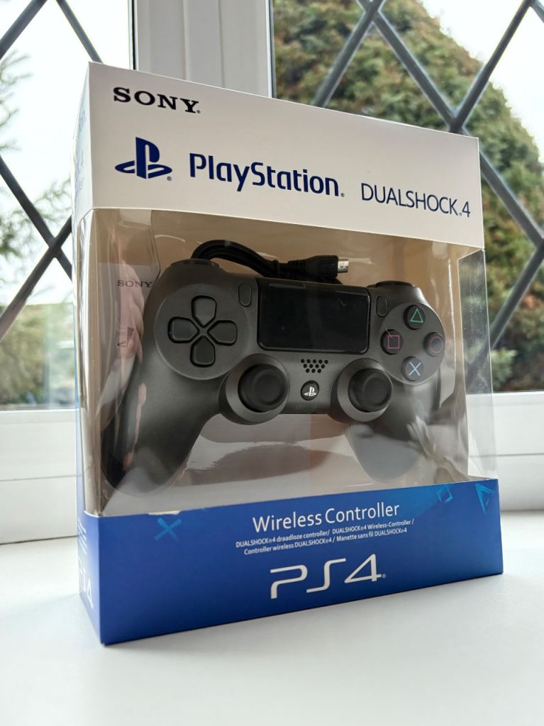 Silver PS4 DualShock 4 Wireless Controller – Brand New (Sealed)