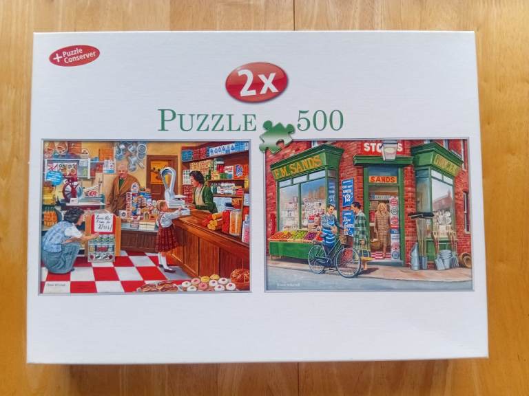 One Box but 2x 500 Piece Jigsaw Puzzles 