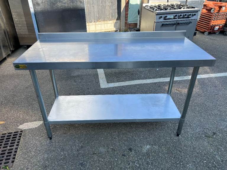 COMMERCIAL CATERING KITCHEN TABLE 1,5M LONG CAFE KEBAB CHICKEN RESTAURANT