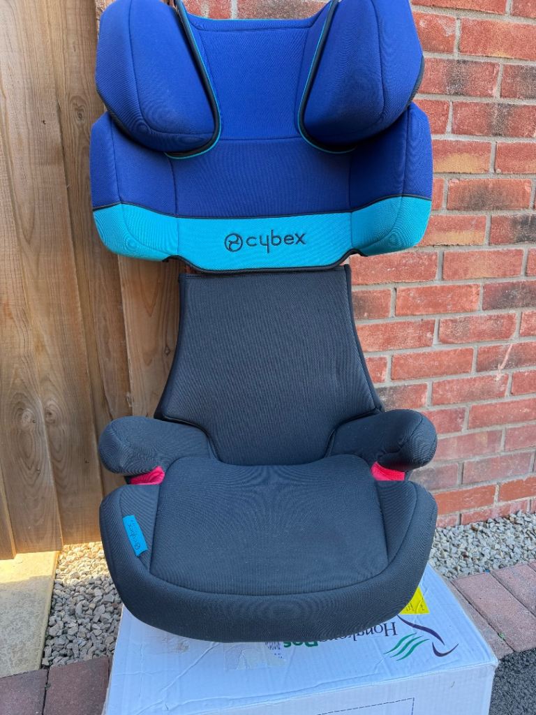 Cybex Solution X-Fix Car Booster Seat - Blue/Black, Good Condition