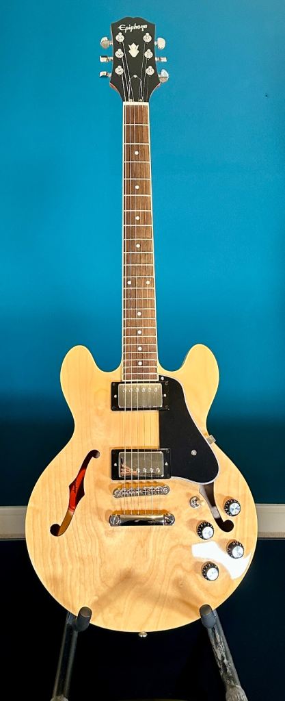 Epiphone ES-339 Inspired by Gibson (2022, Natural) – Excellent Condition – Tweed Effect Hard Case
