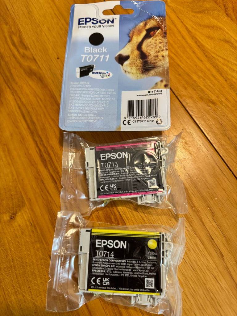 EPSON T0711, T0713, T0714 cartridges