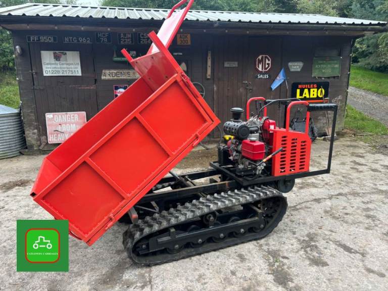 DIESEL PEDESTRIAN 560kg TRACKED DUMPER LOW GROUND PRESSURE TRACKS SEE VIDEO NO VAT