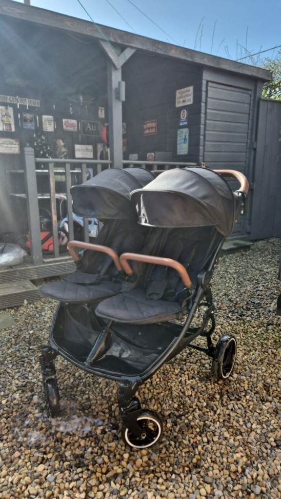 Ickle Bubba Venus Prime Double Twin Pushchair - Black