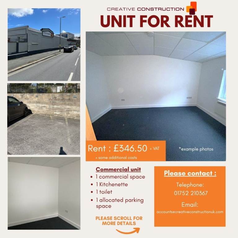 COMMERCIAL UNIT FOR RENT