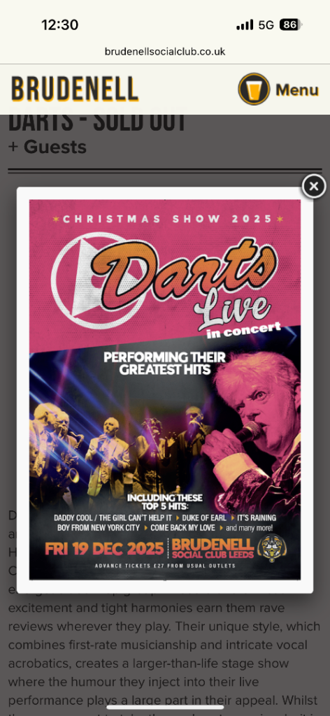 Darts at Brudnell Leeds 