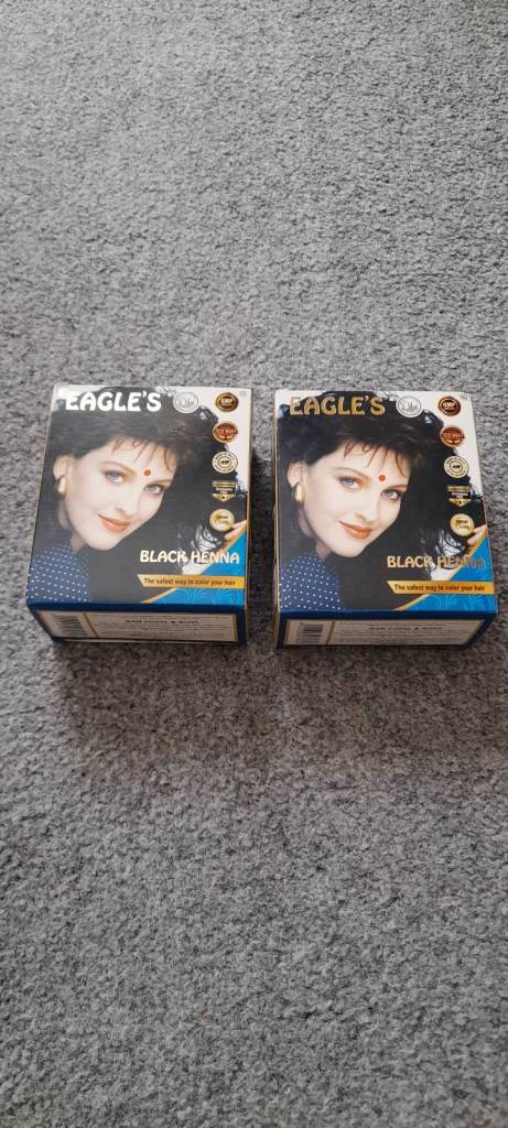 Hair dye black henna