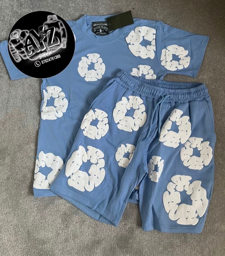 Denim tears short set
