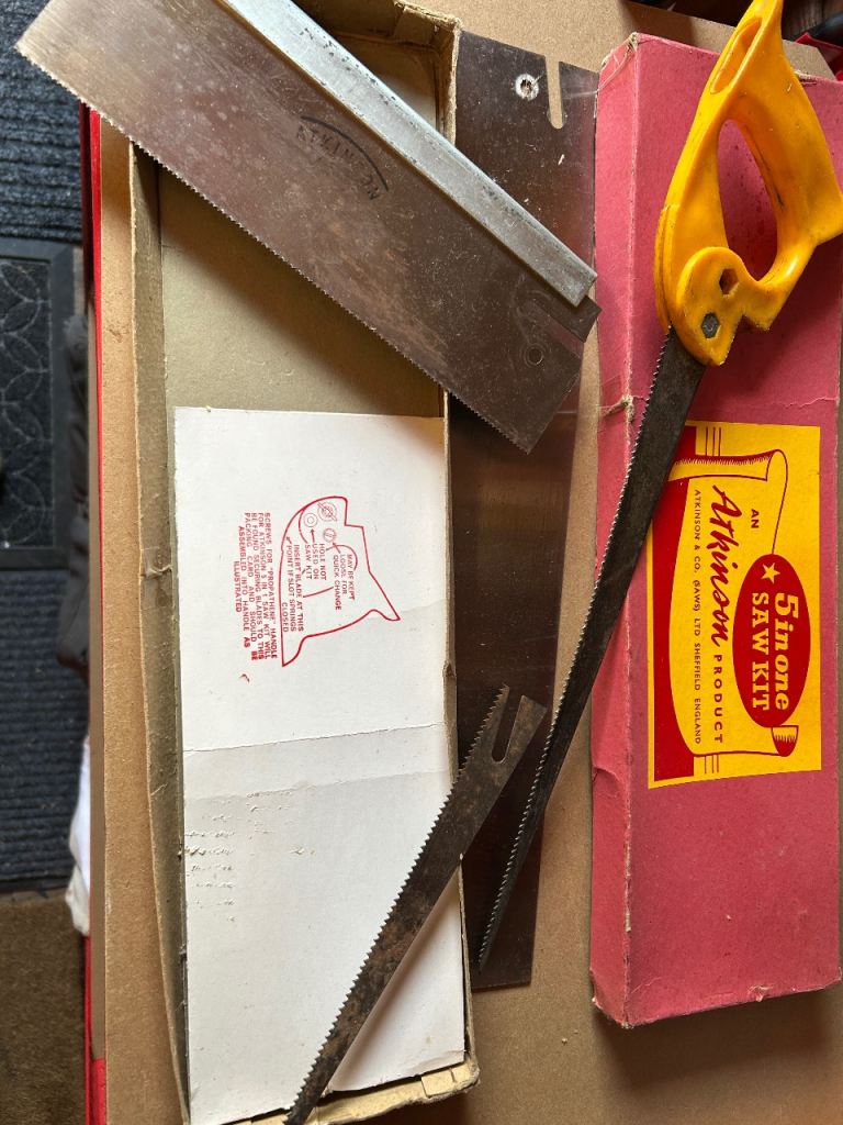 Vintage Atkinson 5 in 1 Saw Kit with Original Box