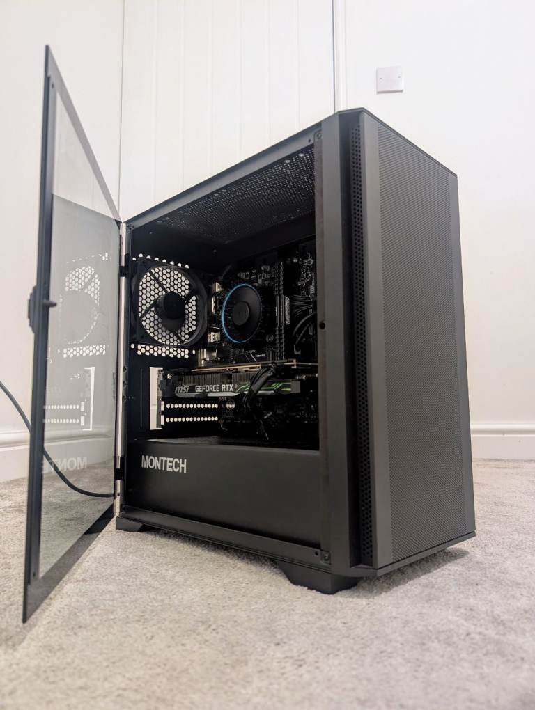 image for Gaming PC - Intel i5-12400F, RTX 2080, 16GB RAM, SSD