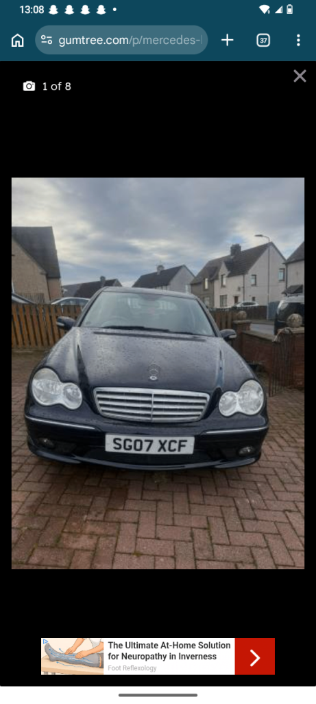 Mercedes-Benz, C CLASS, Saloon, 2007, Semi-Auto, 2148 (cc), 4 doors