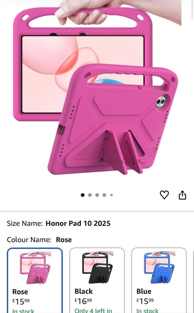 Honor Pad 10 Case & Screen Protector – Brand New