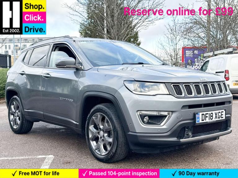 2018 Jeep Compass 1.4T MultiAirII Limited SUV 5dr Petrol Manual Euro 6 (s/s) (140 ps) ESTATE Petr...