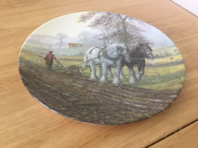 Royal Doulton “His hand to the Plough” plate 