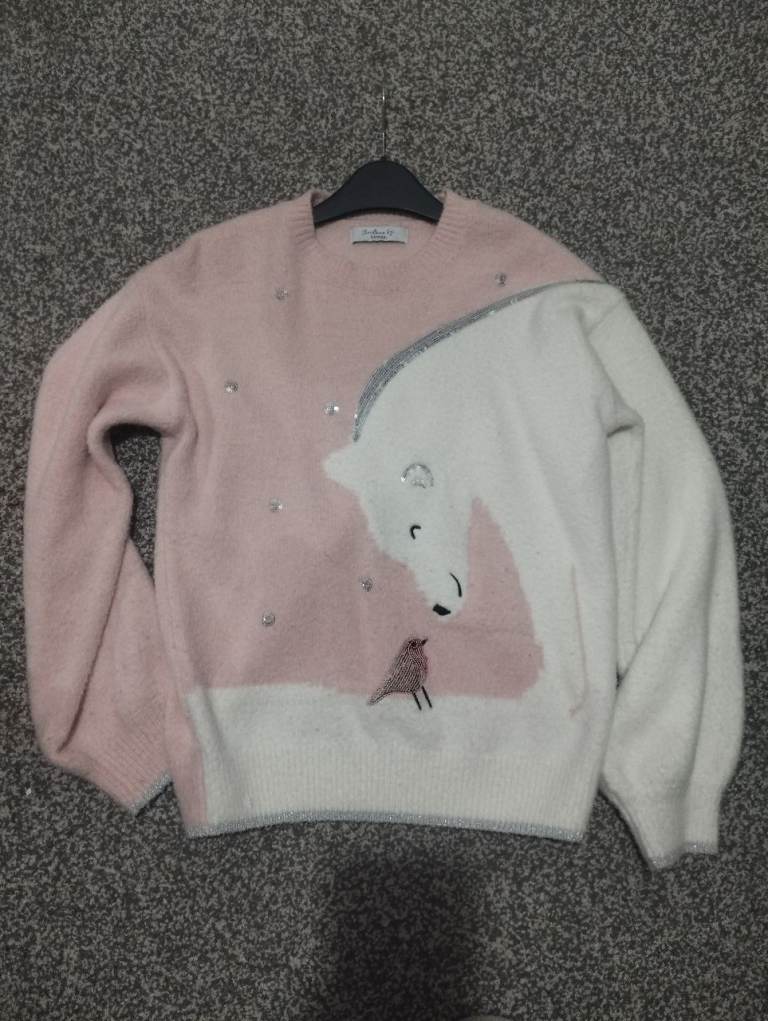 image for Girls Christmas jumper 