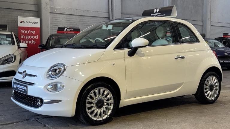 FIAT 500 1.2 500 My17 1.2 69hp Lounge White 3dr LOWTAX+PANROOF+SENSORS 2016