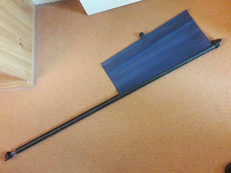 Citroën CX 22 TRS parcel shelve sunblind bracket (note, only one blind)