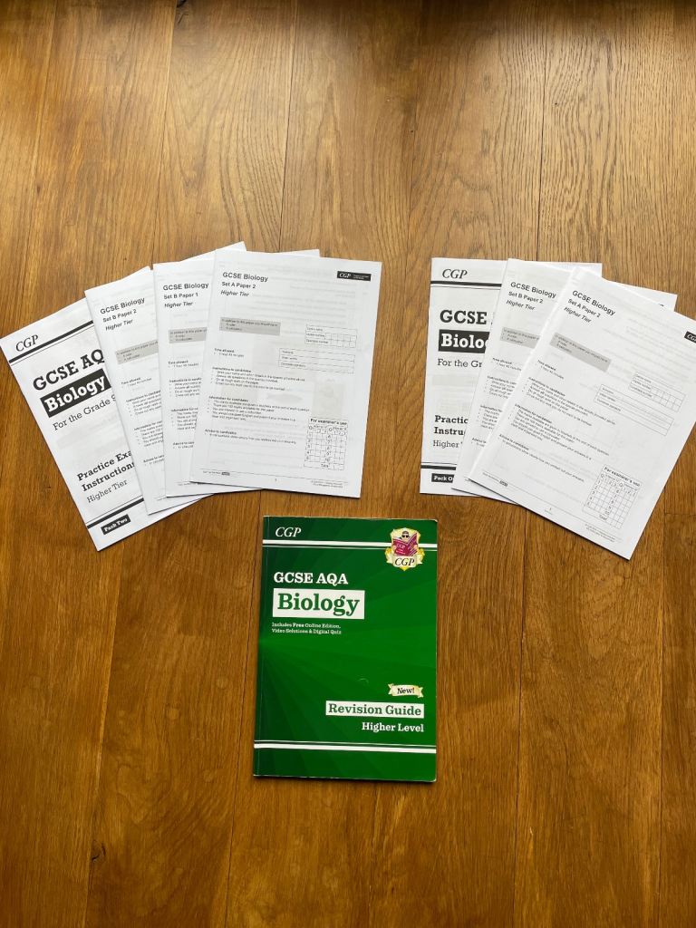 GCSE Biology revision guide AQA and 5 practice exams with answers 