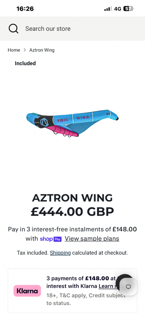 Aztron 5 foil wing