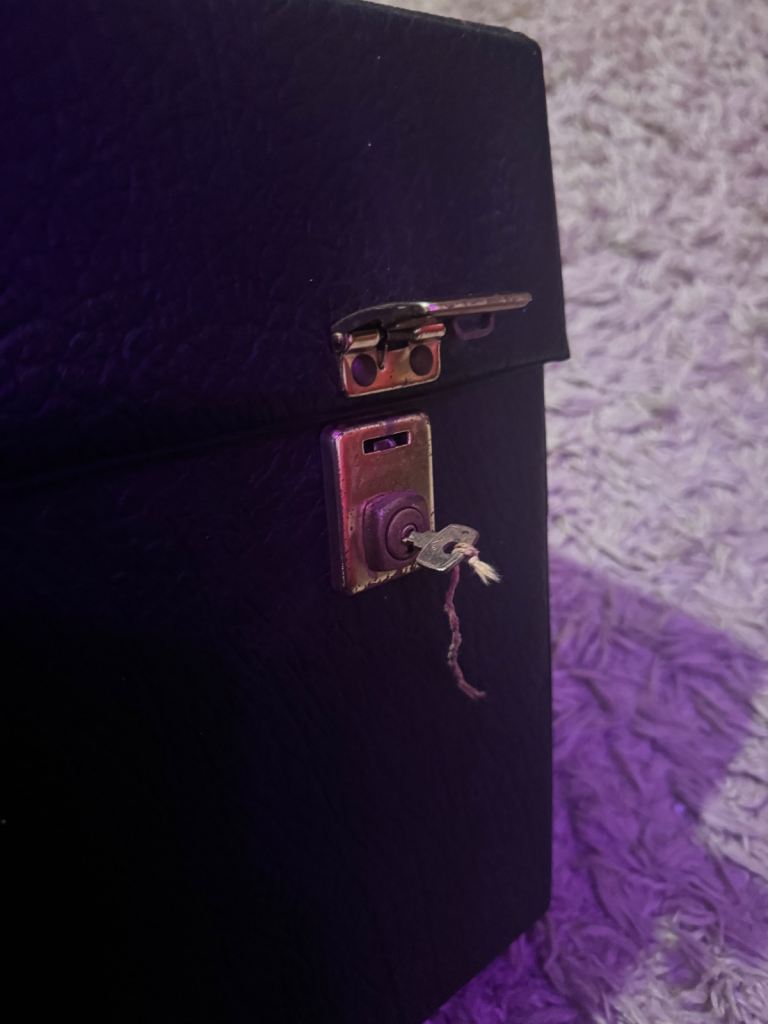 Vinyl Record collection + Box and Key 