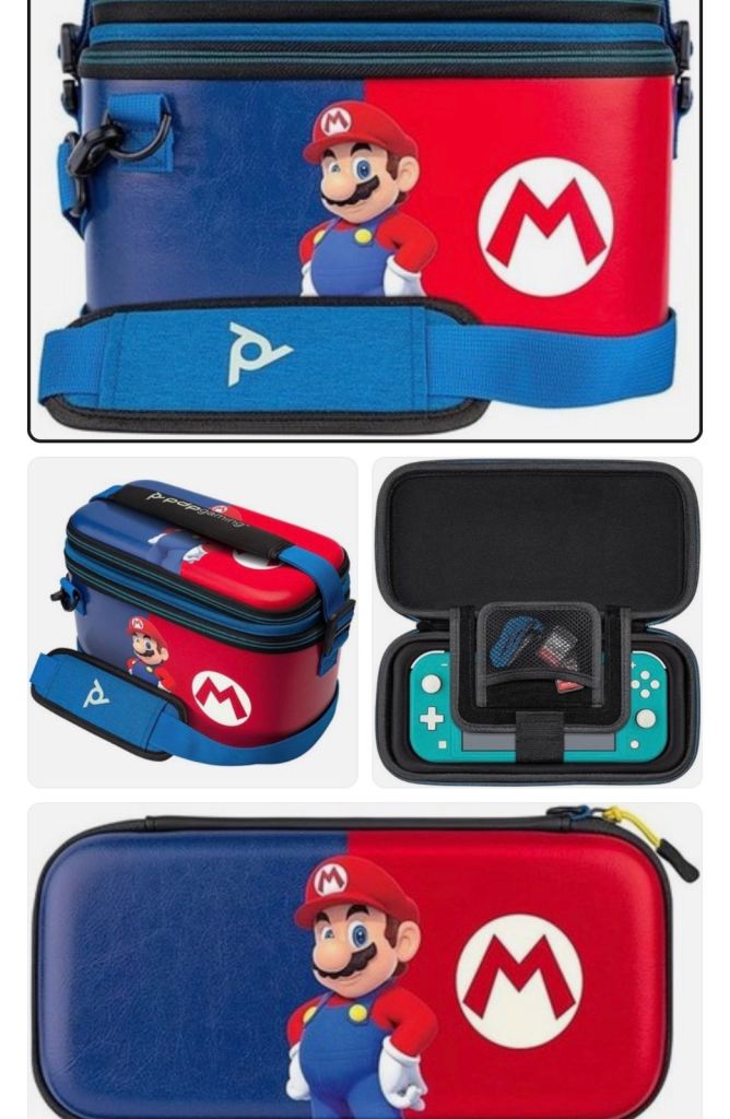 Nintendo switch Mario designed carry and travel case complet 