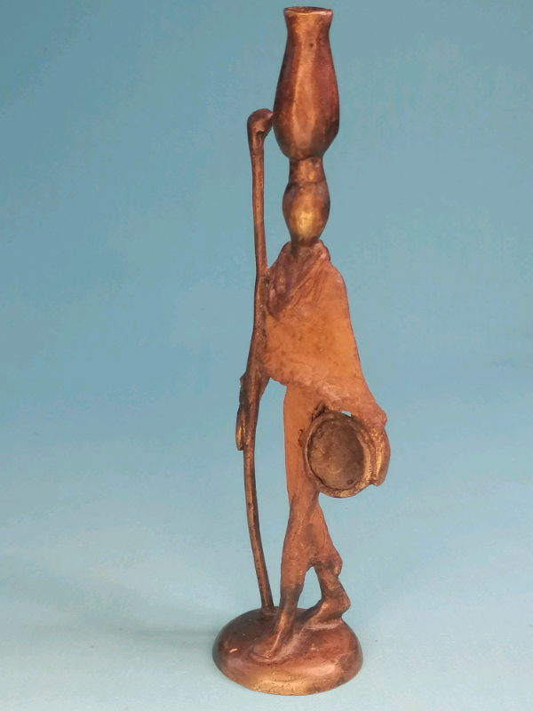 Antique 7,5inch Antique African Bronze Figure Mother. 