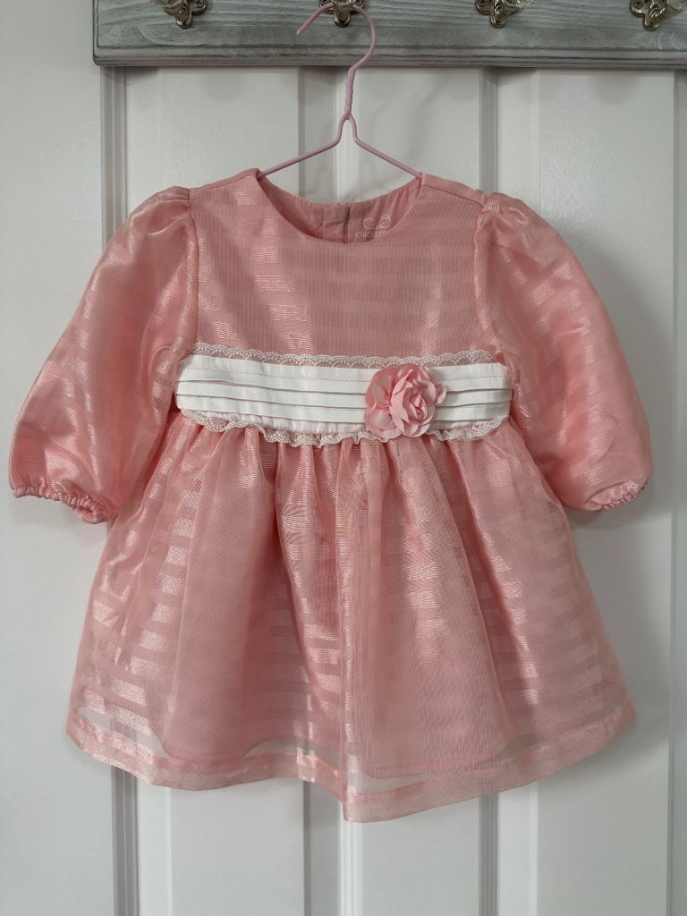 Chickeeduck - Tulle-detail long-sleeved dress